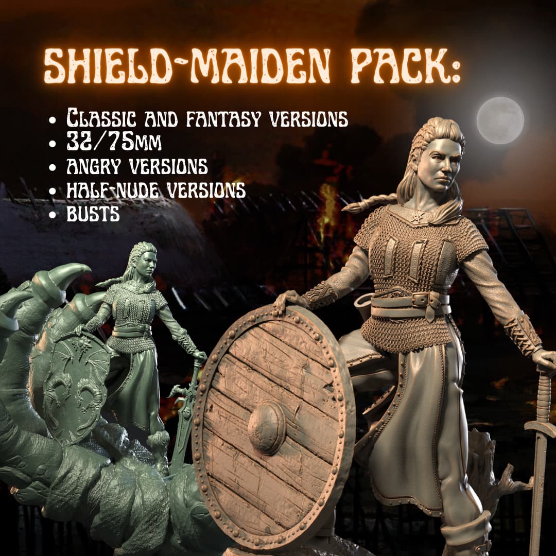 SHIELD MAIDEN: VIKING FEMALE WARRIOR PACK 