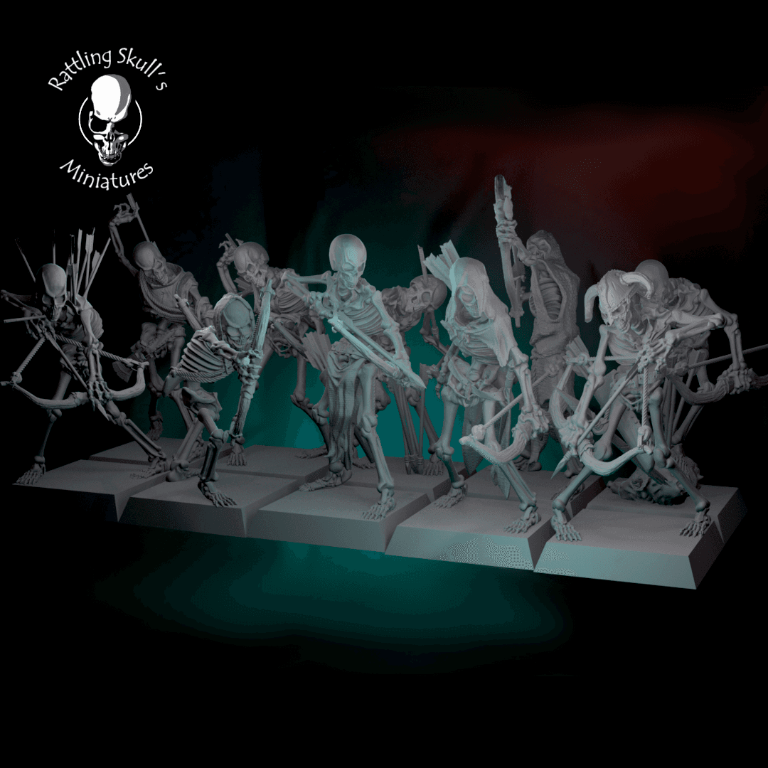 Archer Skeletons Bundle - pre supported