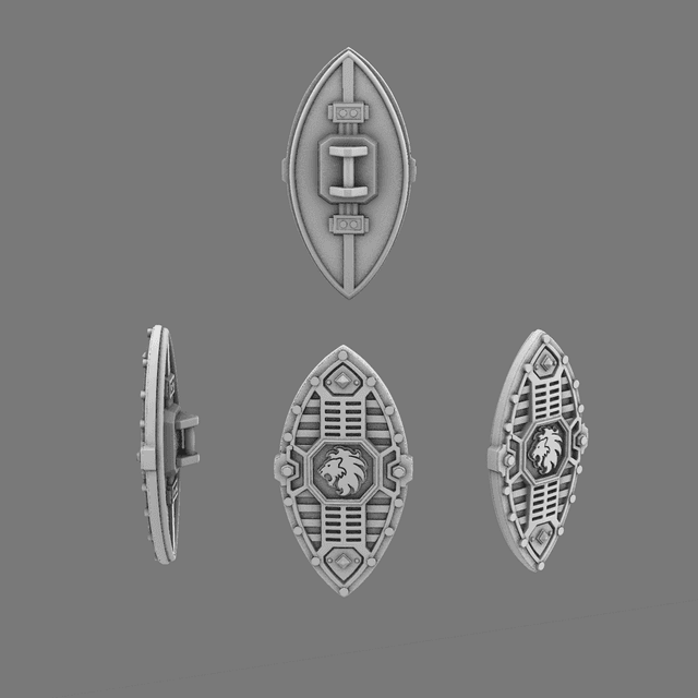 Lion Spirit Knights Tribal Shields NOHAND