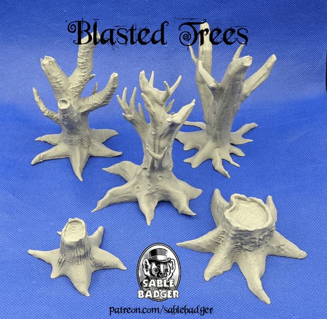 Blasted and Dead Tree scatter terrain