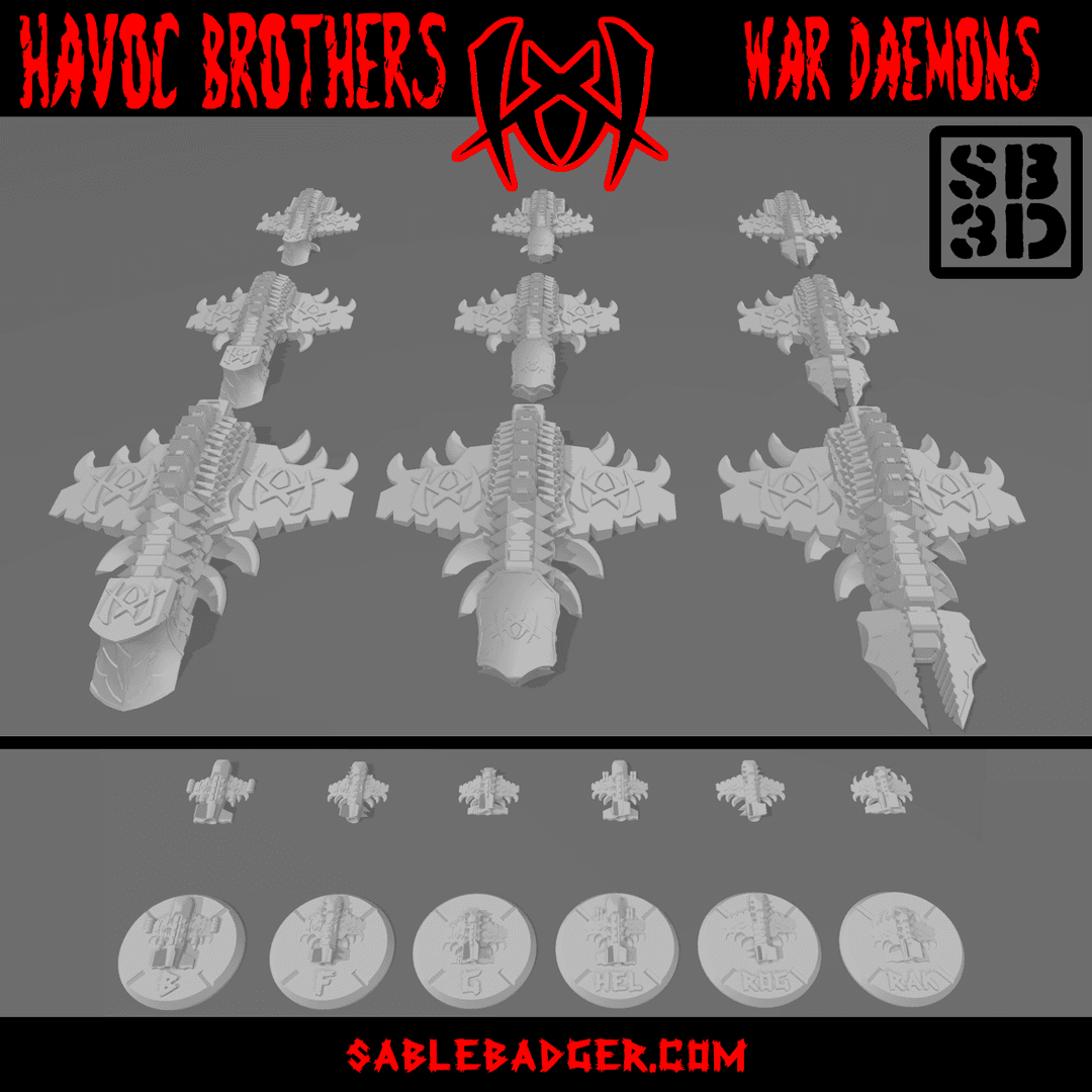 OPR Warfleets - Havoc - War Daemon Fleet