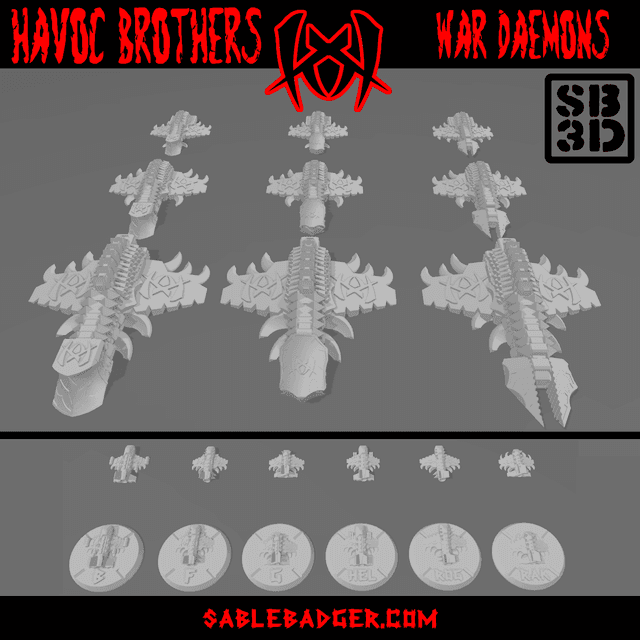 OPR Warfleets - Havoc - War Daemon Fleet