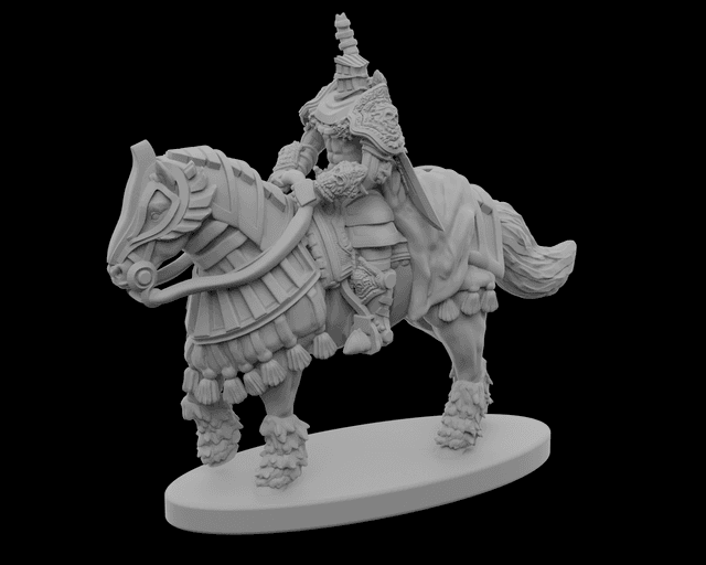 Heavy Armor Horsed Knight - V1 - by STF_CSC
