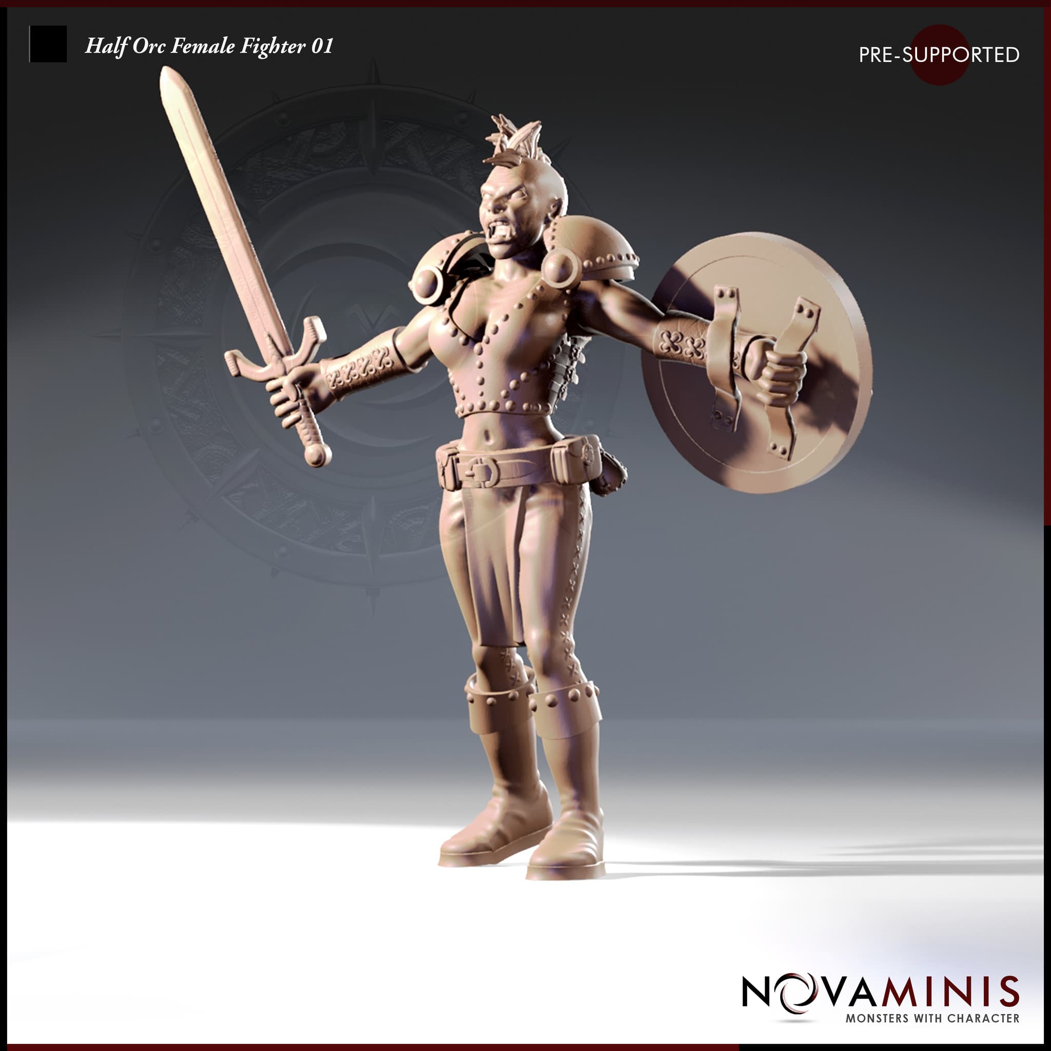 Half Orc Female Fighter 01