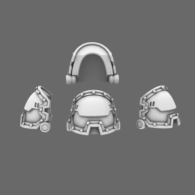 Space Knights V2 Metal Storm Shoulder Pads Type C