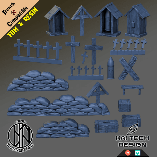 Trench Compatible terrain bits - Equip your board!