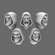 Space Knights V10 Hooded Exposed Heads Type A