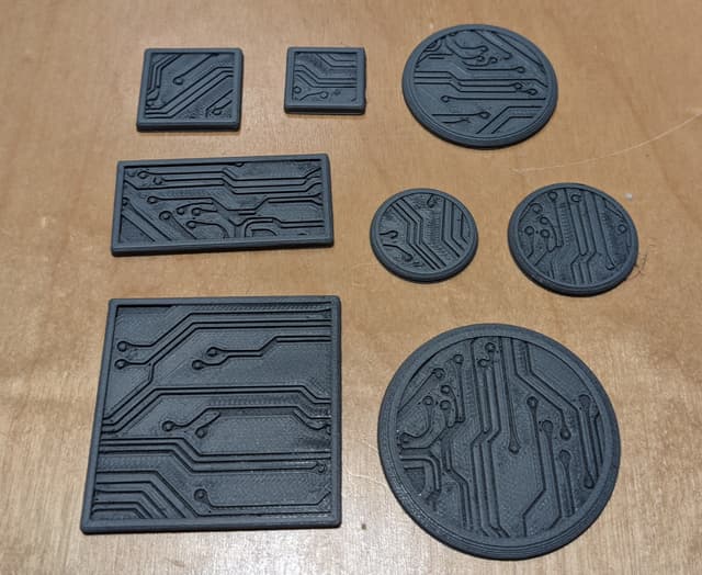 Mini Bases - Cyberpunk - Square and Round