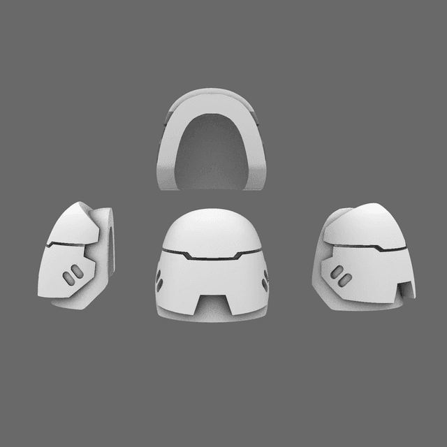 Space Knights V6 Stroud Smooth Shoulder Pad Type C