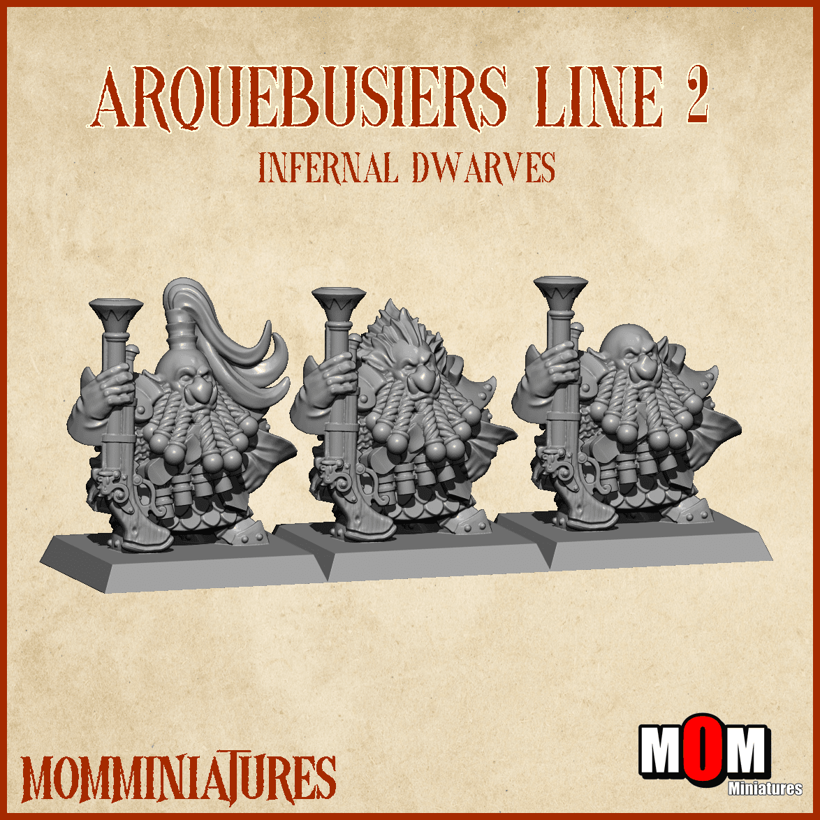Infernal Dwarves Arquebusiers Line 2 (Infernal Dwarves)