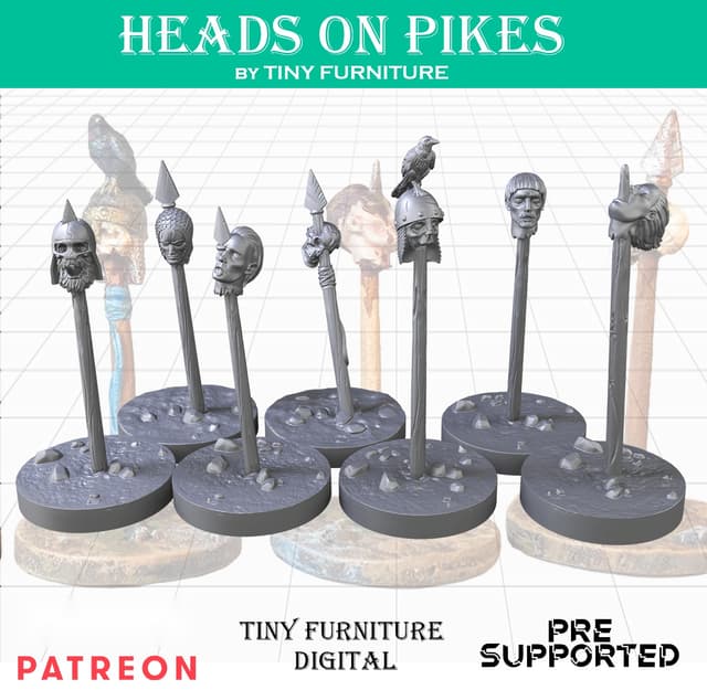 Heads on pikes (Harvest of War)