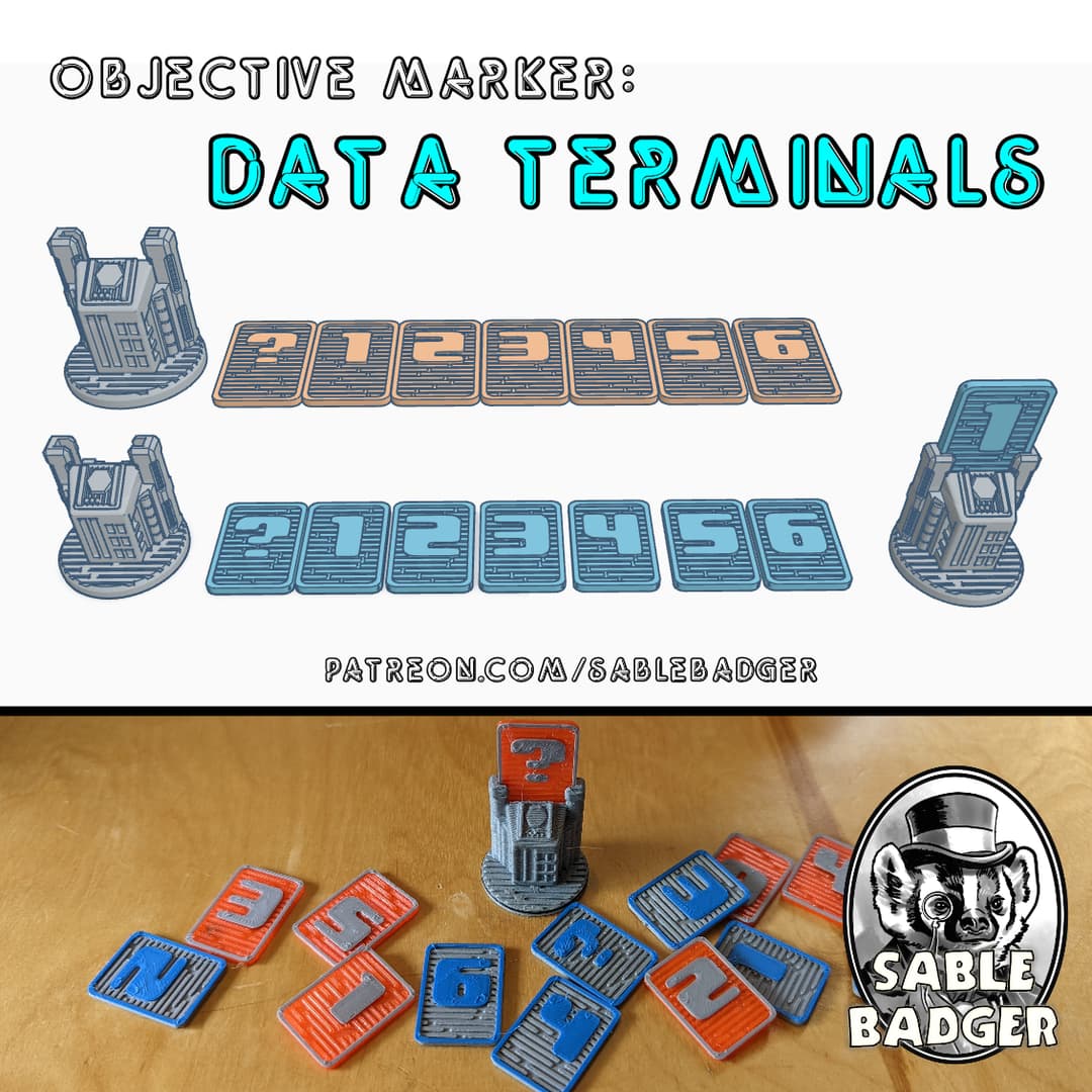 Objective Markers - Sci Fi Data Terminal