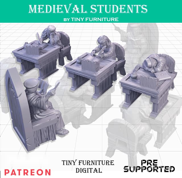 Medieval Students (SITTING FOLKS)
