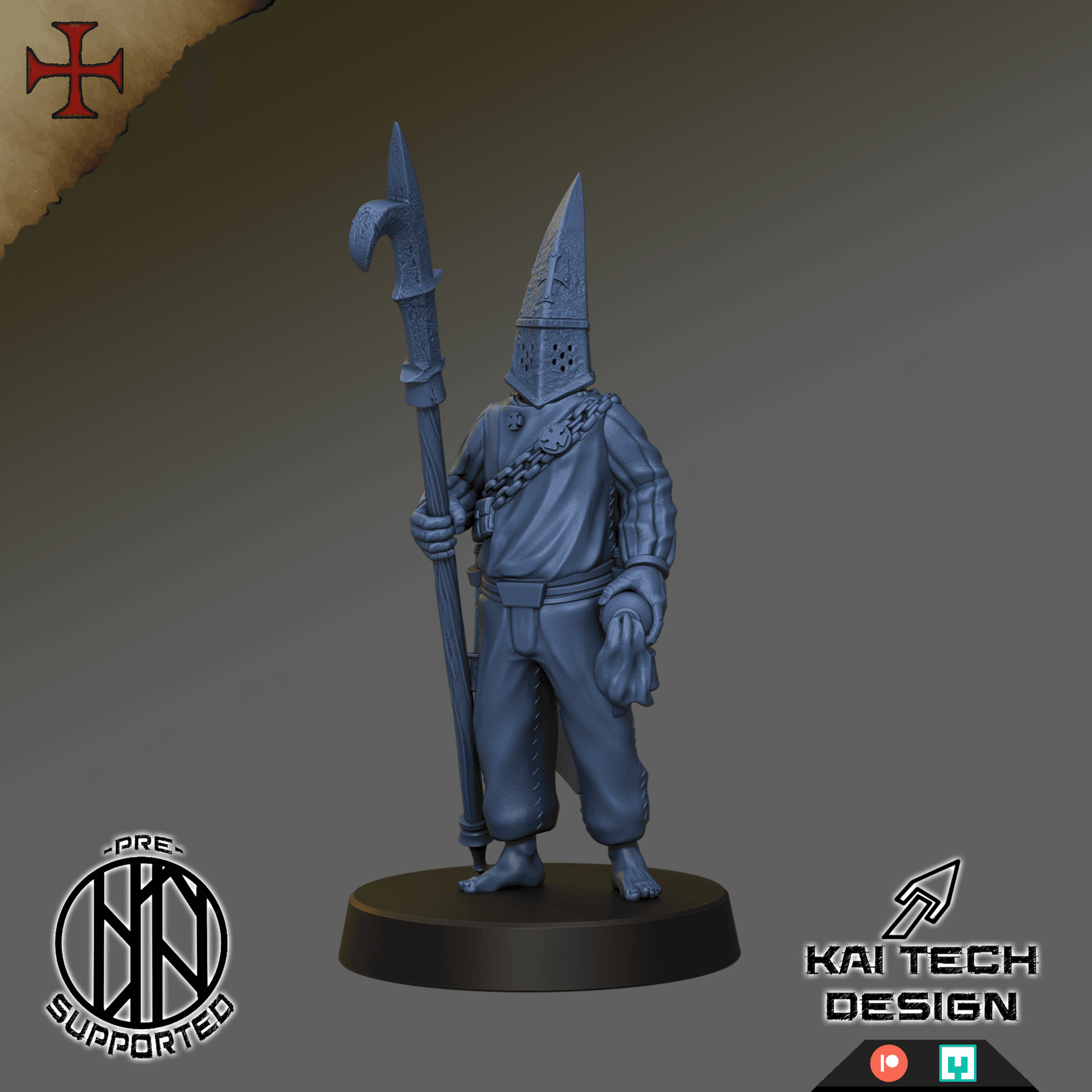 Devoted Cultists - Soldier 6, billhook and molotolov coctail