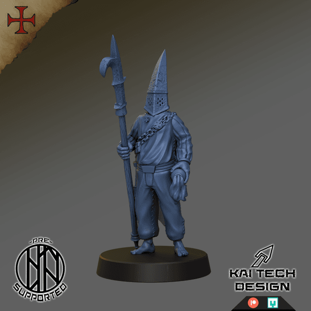 Devoted Cultists - Soldier 6, billhook and molotolov coctail