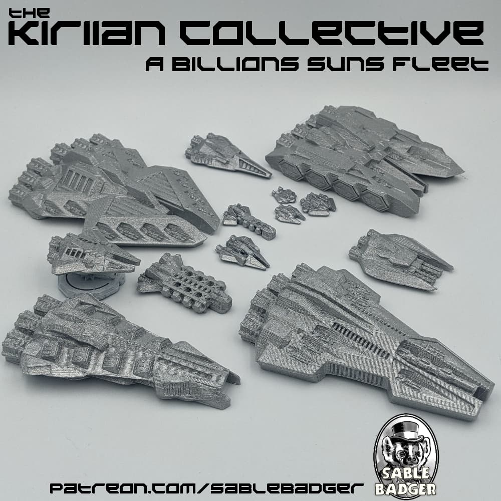 A Billion Suns - The Kiriian Collective Fleet of Spaceships