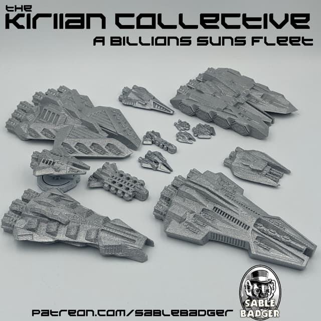 A Billion Suns - The Kiriian Collective Fleet of Spaceships