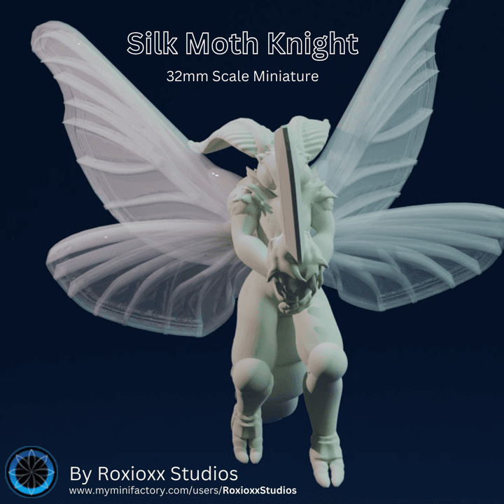Silk Moth Knight - Sky puppy swordsman, Pre-supported 