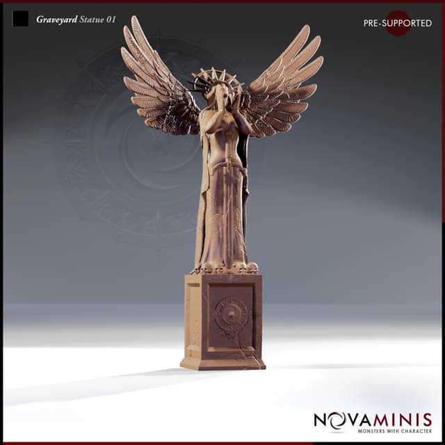 Graveyard Statue 01