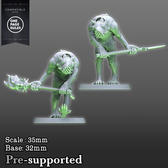 Ratmen Armored 2 miniatures
