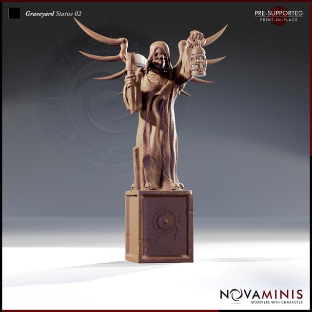 Graveyard Statue 02