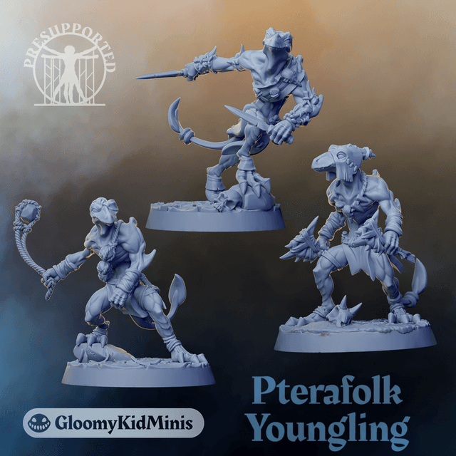 Wings over the Scorched Cliffs. Pterafolk Younglings