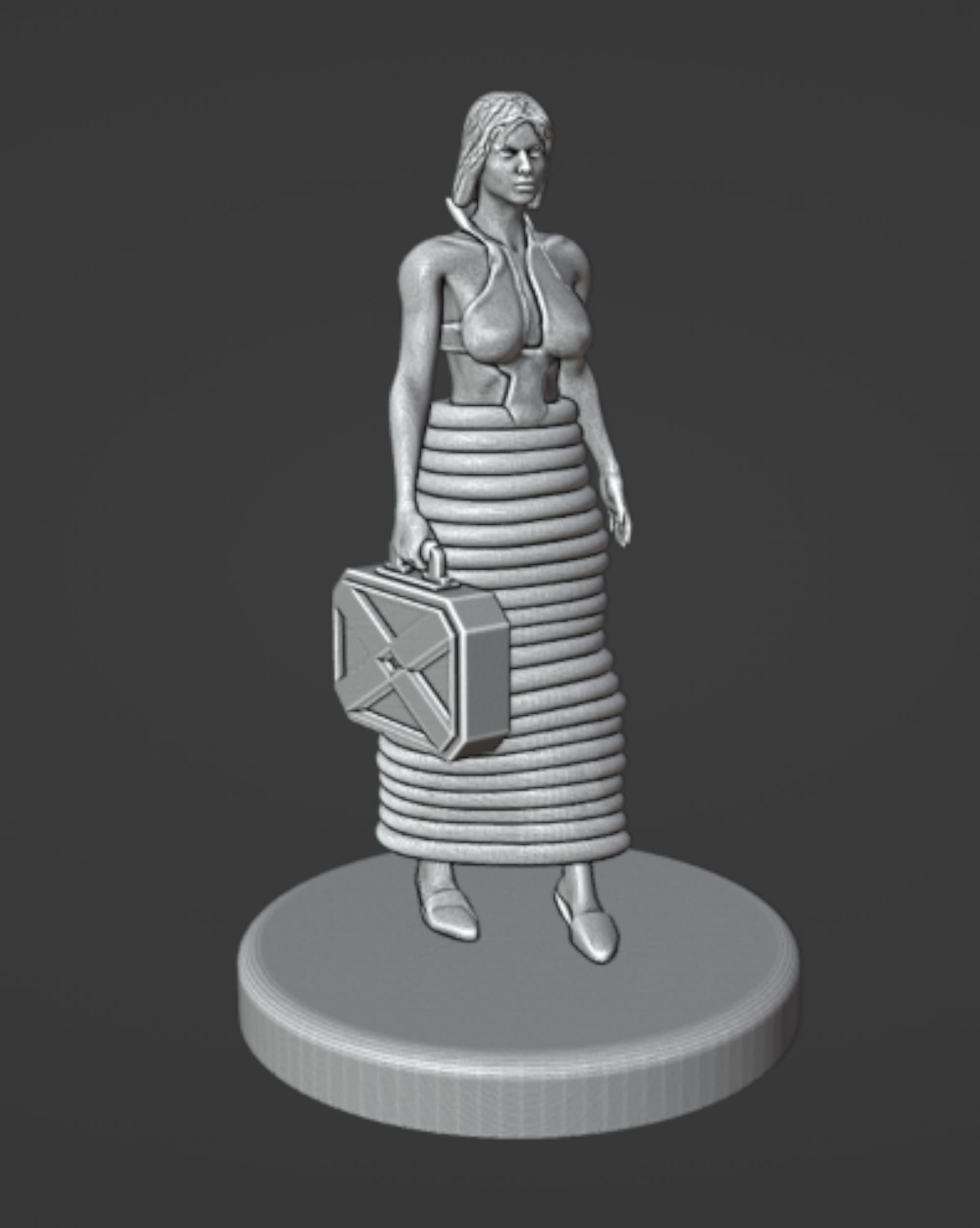 Science Fiction Business Woman Miniature
