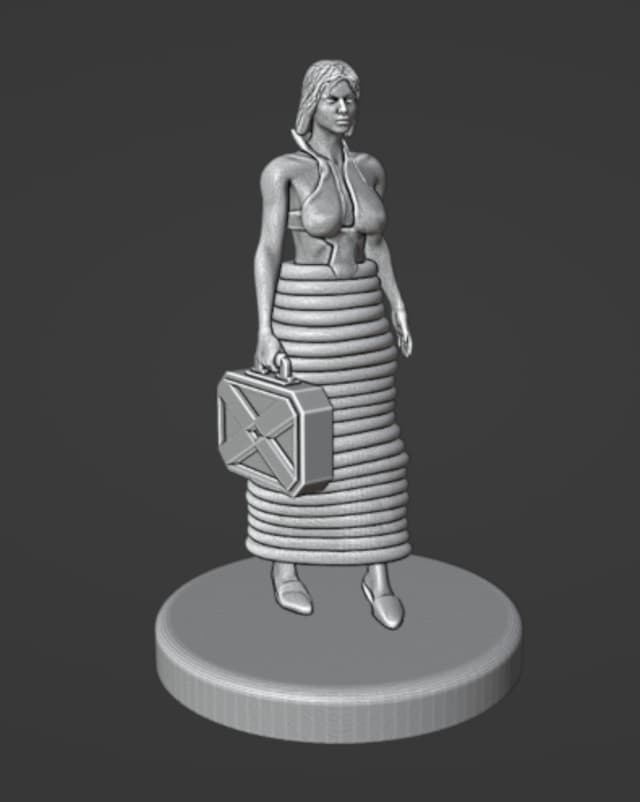Science Fiction Business Woman Miniature