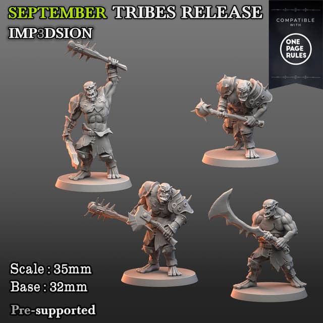 orkuz warrior 4 units plus 2 heads