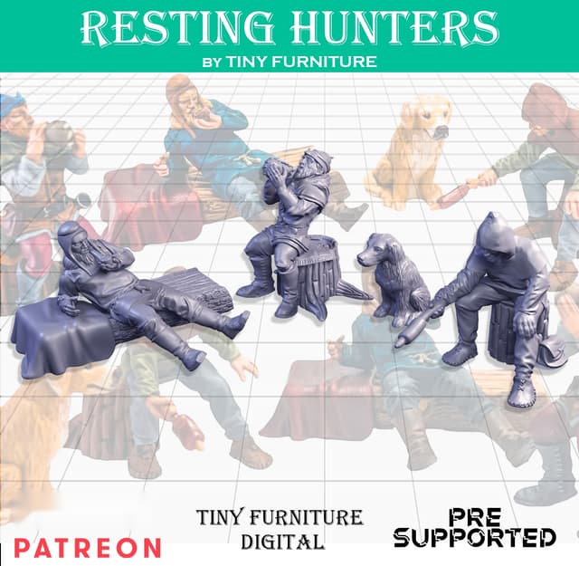 Resting hunters (SITTING FOLKS)