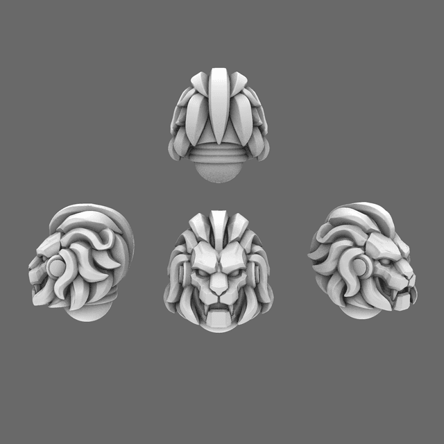 Lion Spirit Knights V10 Lion Helmets
