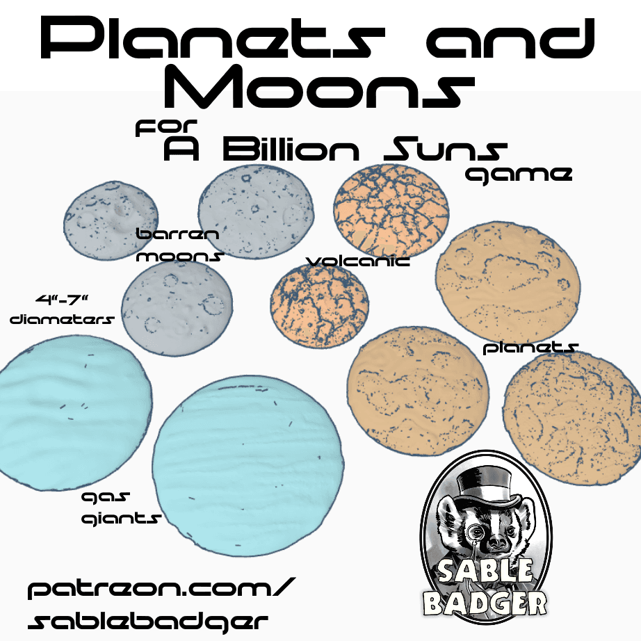 Space Terrain - Planetoids and Moons