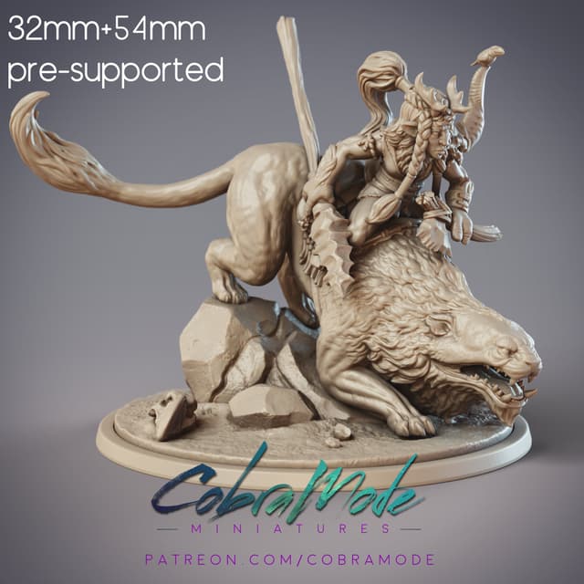 Berke, Ariche Reindeer Stalker and Lion Mount (Pre-Supported)