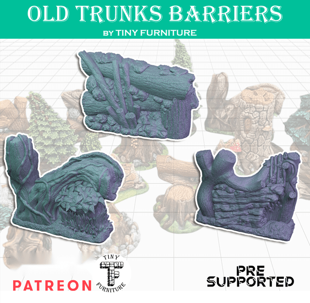 Old trunks barriers