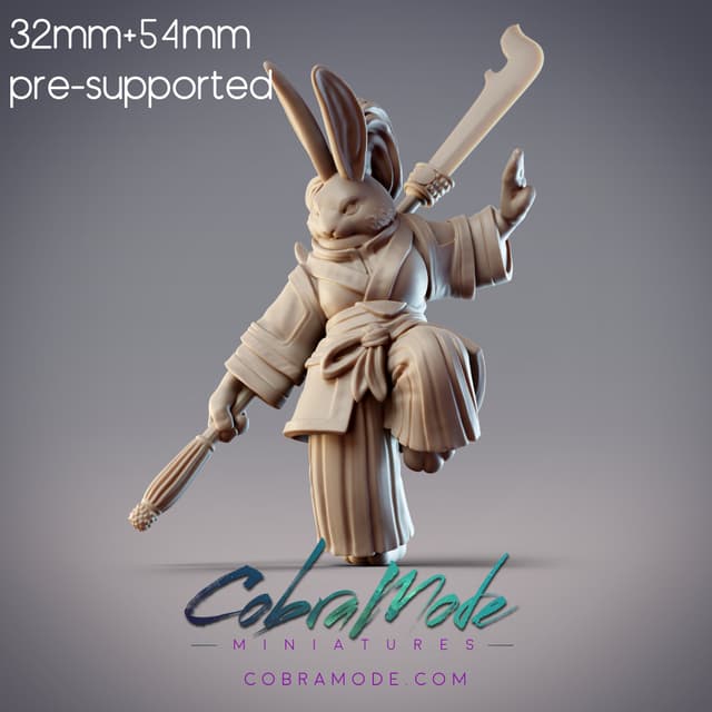 Rabbitfolk Warrior - Sunset Jade, Guanghan Swordswoman (Pre-Supported)