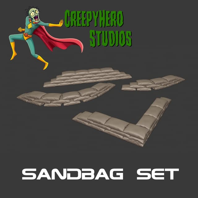 Gaslands Sandbag Wall Set