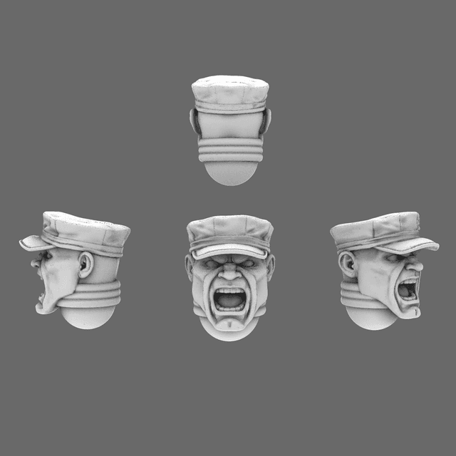 Space Knights USMC Utility Hats Heads