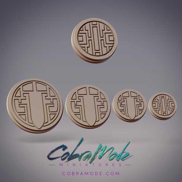 Geometric Key Base Pack (4pcs)