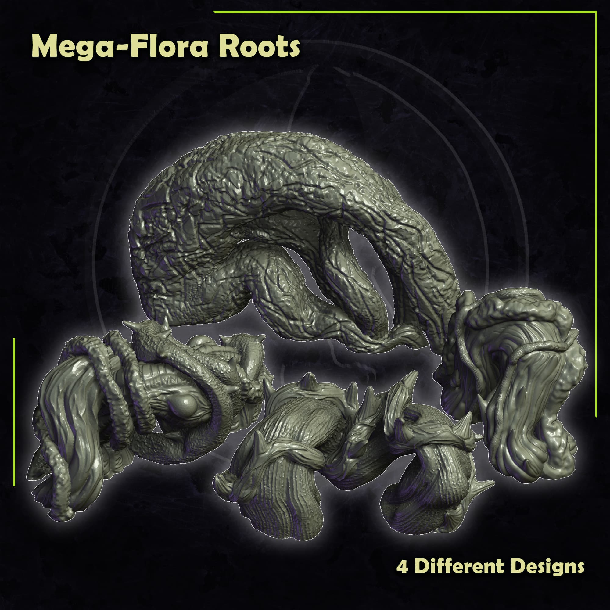 Mega-Flora Roots - Giant Root Terrain for Fantasy or Post-Apocalypse