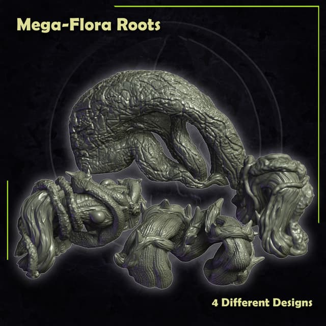 Mega-Flora Roots - Giant Root Terrain for Fantasy or Post-Apocalypse