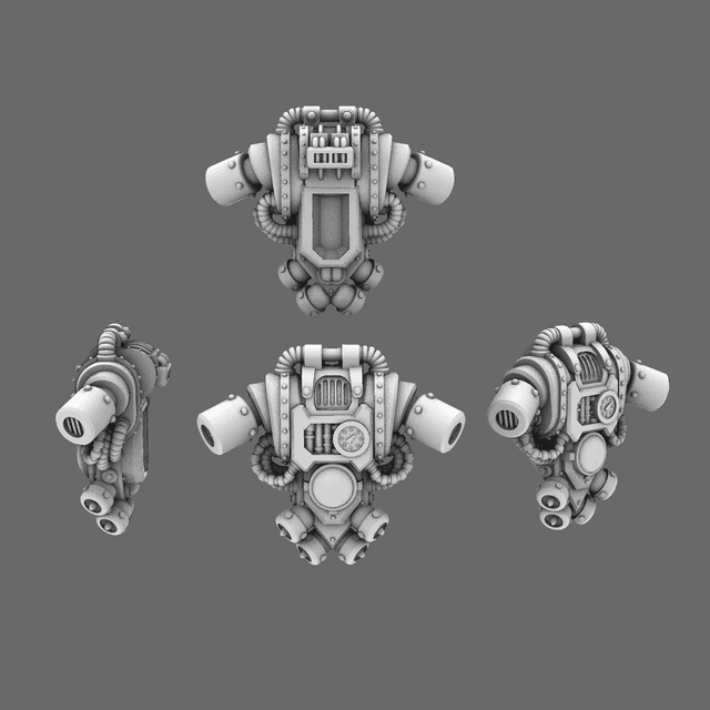 Space Knights V2 Metal Storm Backpack