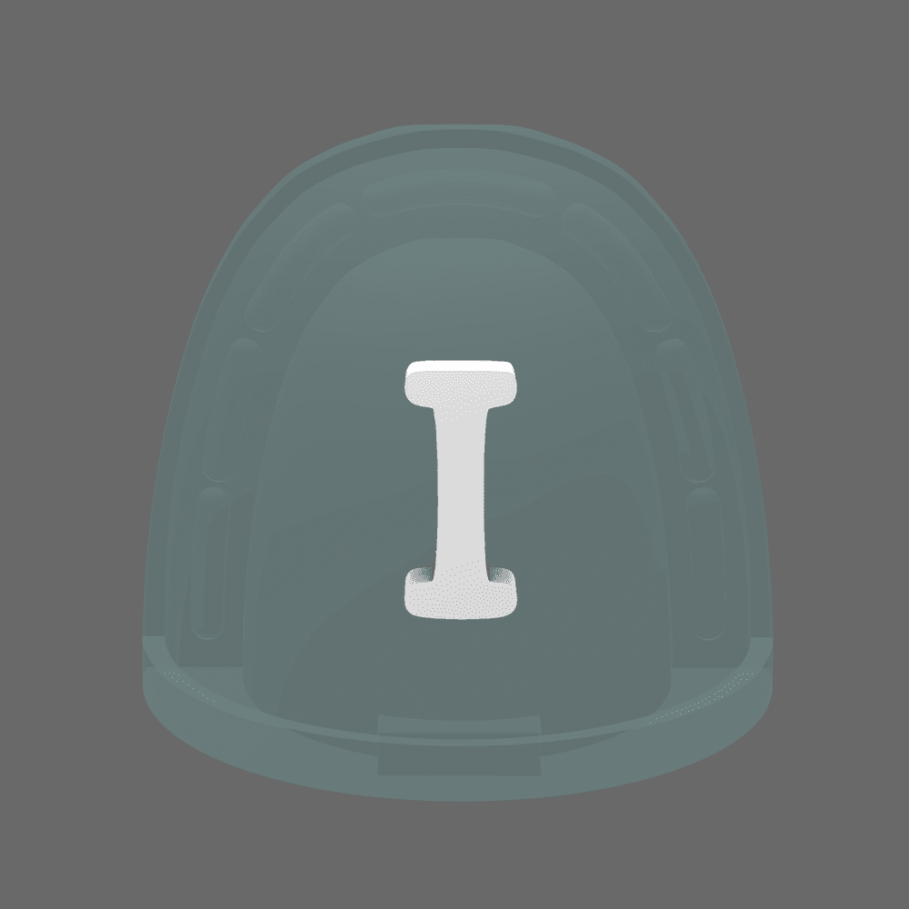 Space Knights V10K Standard Roman Numeral 01 Shoulder Symbols