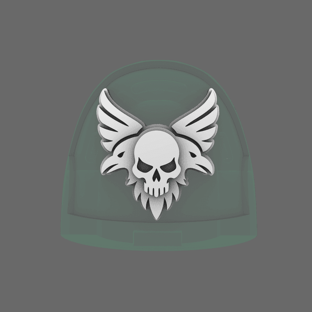 Skull Ravens V10R Shoulder Symbols
