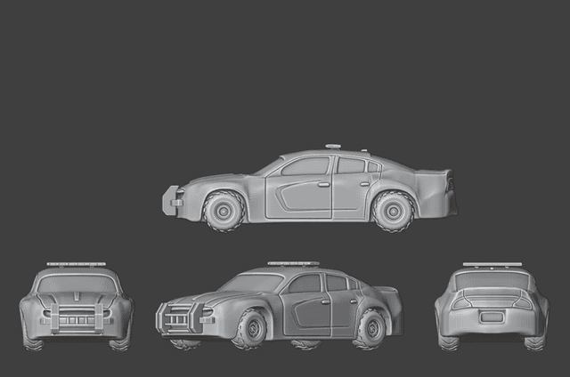 Modern Police Car