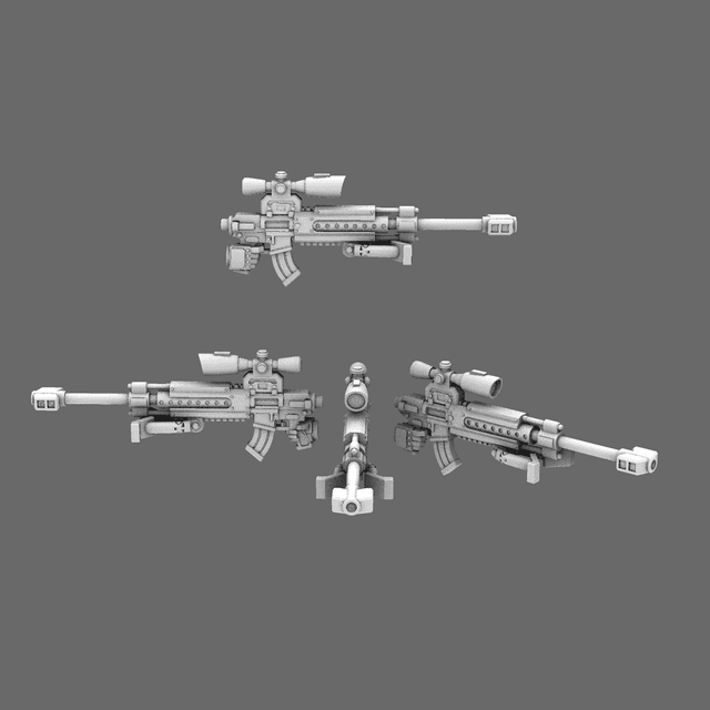 Space Knights AR Style Sniper Rifle RIGHT