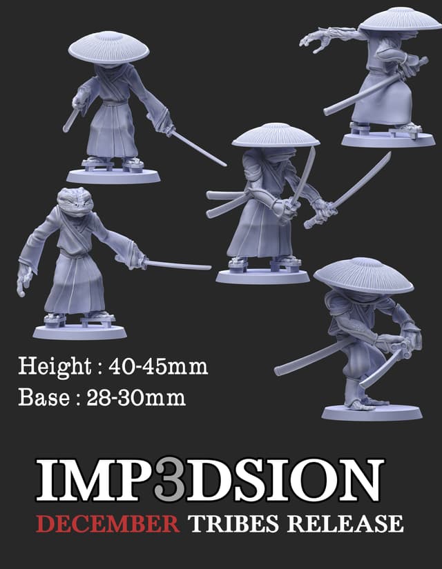 bullywug samurai frogs pack (5)