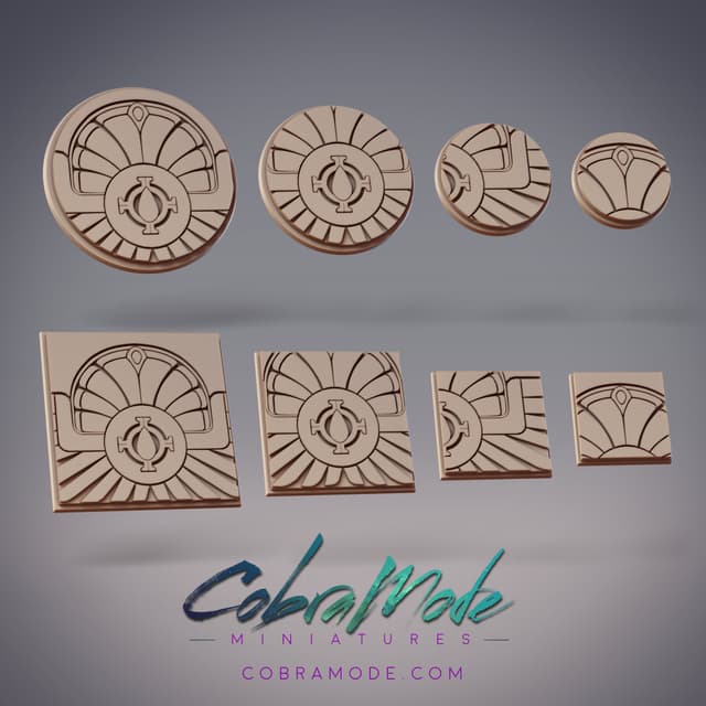 Winged Emblem Base Pack (8pcs) - Round and Square Versions