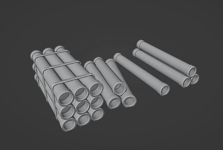 Modern Concrete Pipe Set