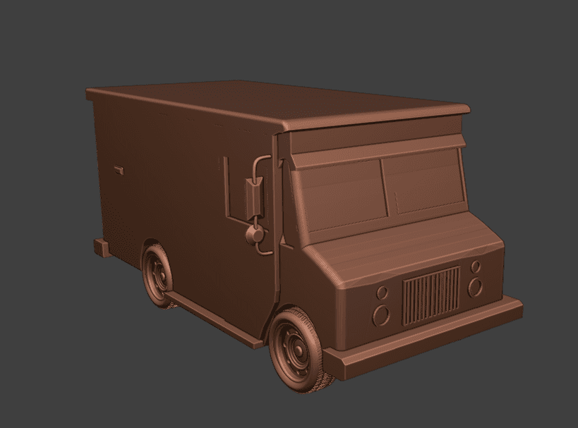 Modern Delivery Truck