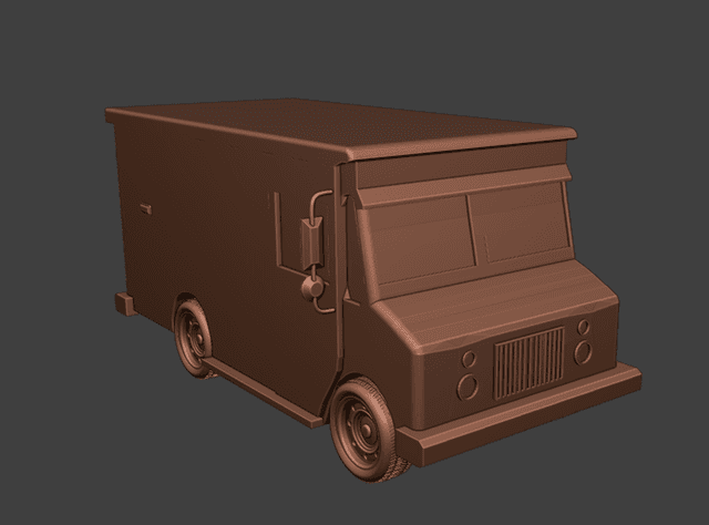 Modern Delivery Truck